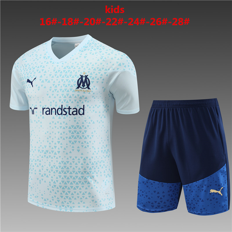 23-24 Marseilles Kids Soccer Jerseys Yupoo