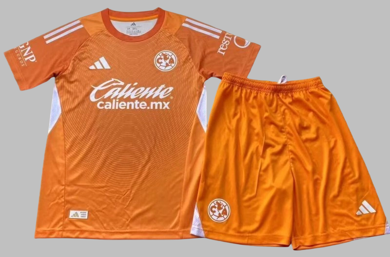 25-26 Club America Goalkeeper Kids Cheap Soccer Jerseys Yupoo