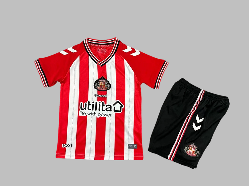 25-26 Sunderland Home Kids Cheap Soccer Jerseys Yupoo