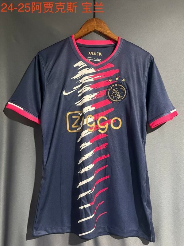 24-25 Ajax Blue Soccer Jerseys Yupoo
