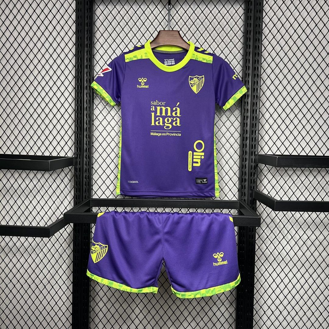 Malaga 2024/25 Away Kids Kit