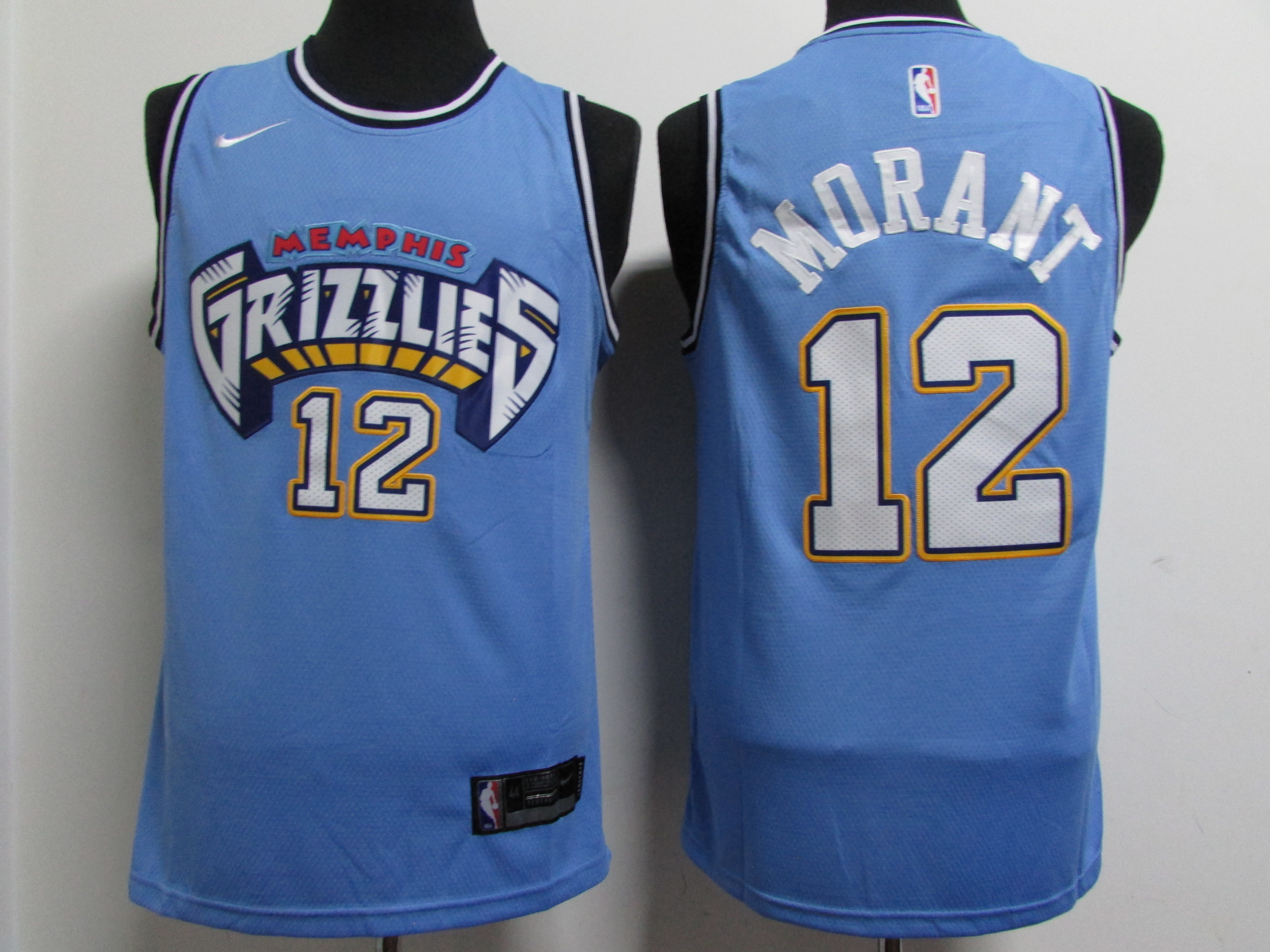 2021 Grizzlies #12 City Edition Embroidery