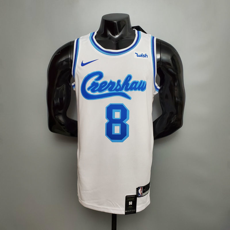 new Bryant #8 Lakers white NBA jersey Size XS-XXL
