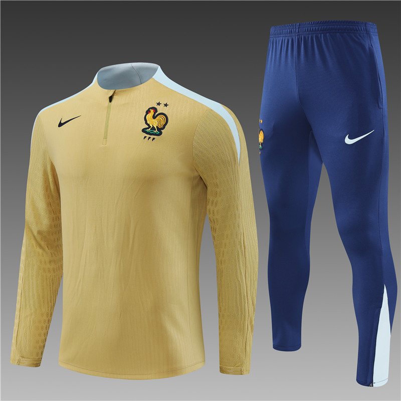 2024 France Player Long Sleeve Training Suit Yupoo