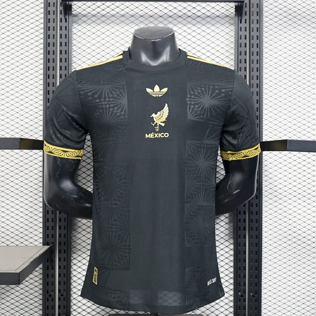 Mexico 2025/26 Gold- Black Jersey Player Version