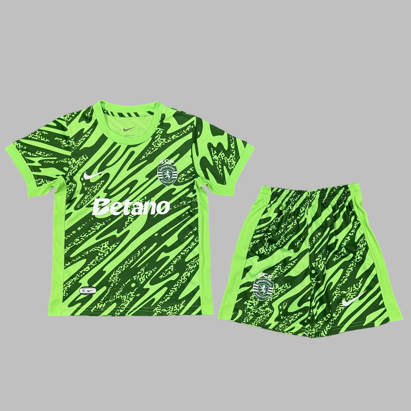25-26 Sporting Lisbon Goalkeeper Kids Cheap Soccer Jerseys Yupoo