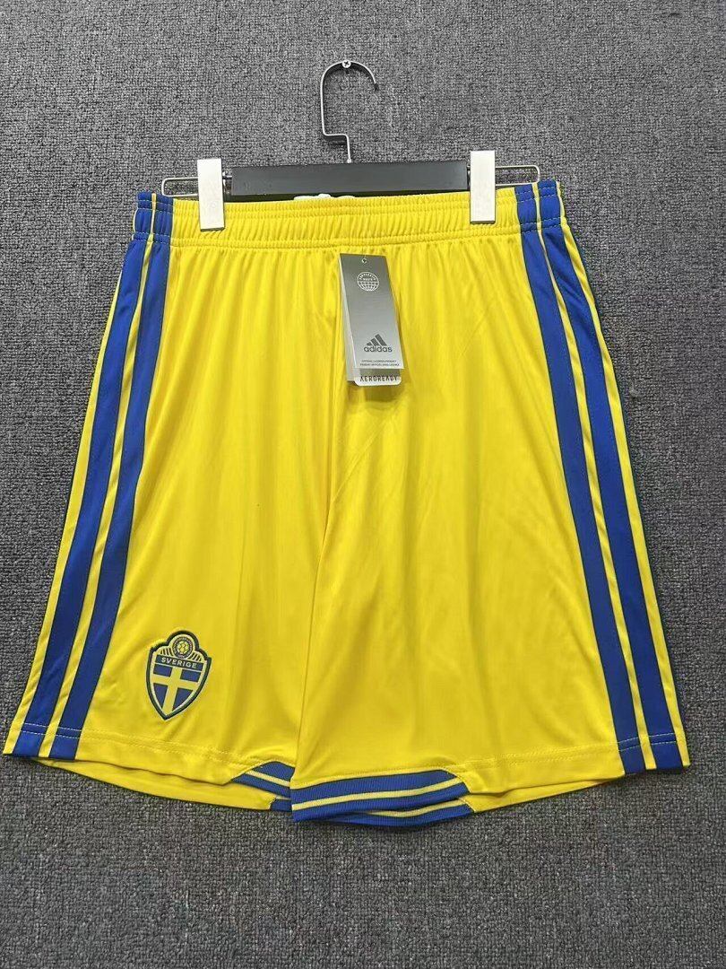 26-27 Sweden Home Soccer Shorts Yupoo