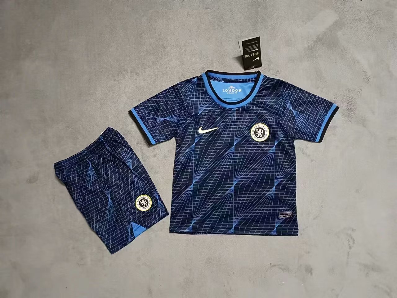 23-24 Chelsea Away Kids Yupoo Soccer Jerseys