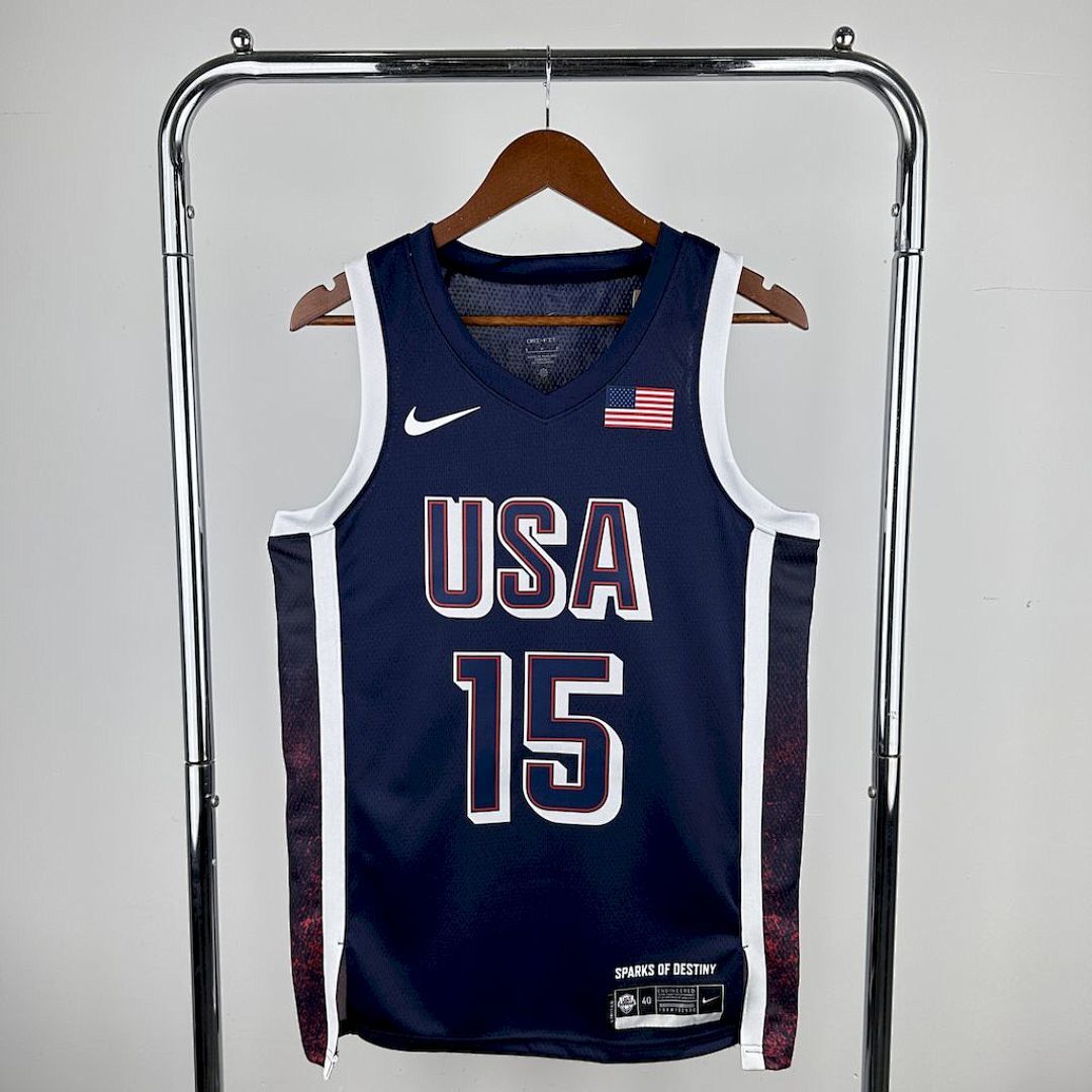 Olimpic USA 2024 BOOKER#15 Away Jersey