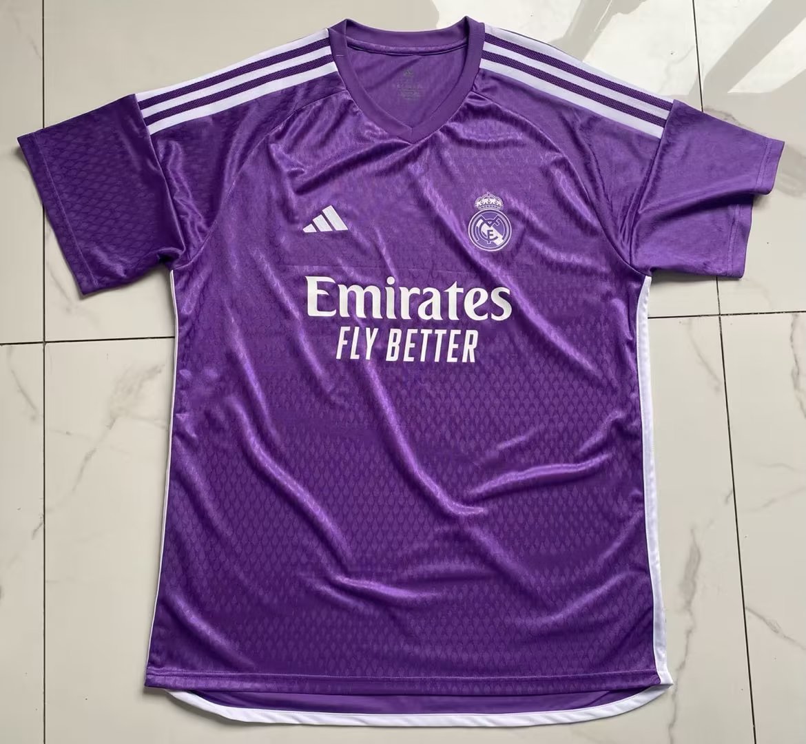 2023 Real Madrid Purple Training Soccer Jerseys Yupoo