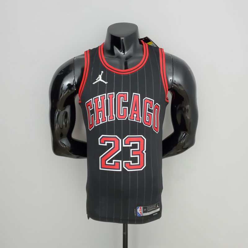 75th Anniversary Jordan #23 Bulls Flyers Black NBA Jersey S-XXL