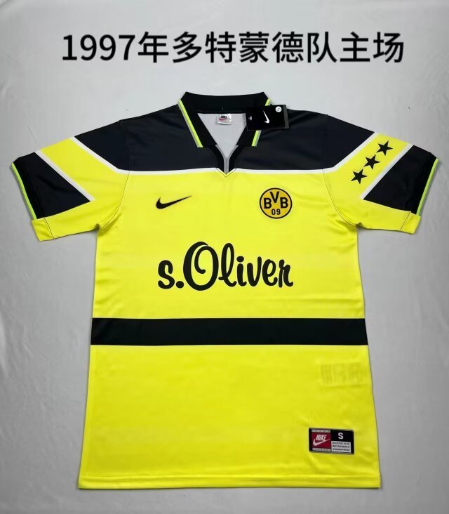 1997 Dortmund Home Retro Soccer Jerseys Yupoo