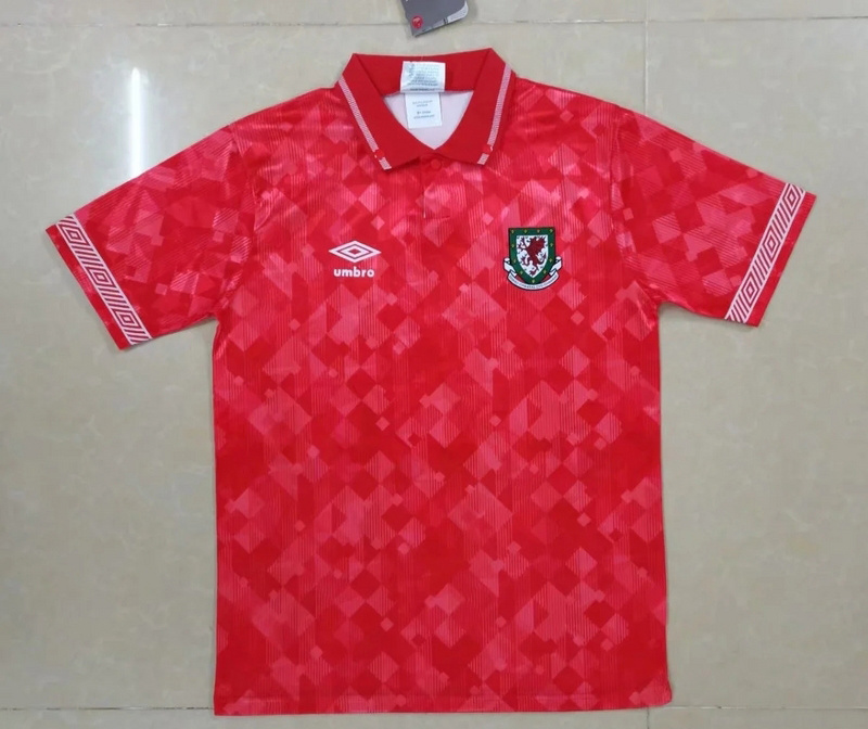 90-92 Wales Home Retro Soccer Jerseys Yupoo