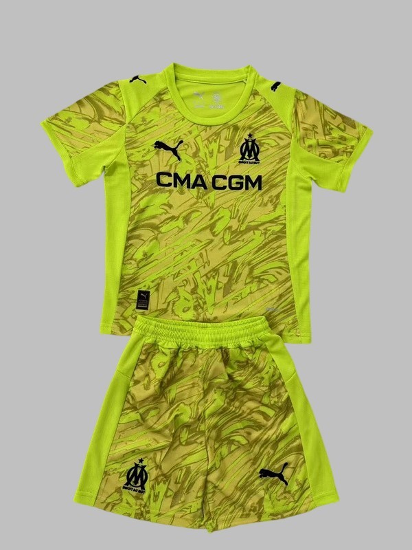 25-26 Marseille Goalkeeper Kids Cheap Soccer Jerseys Yupoo