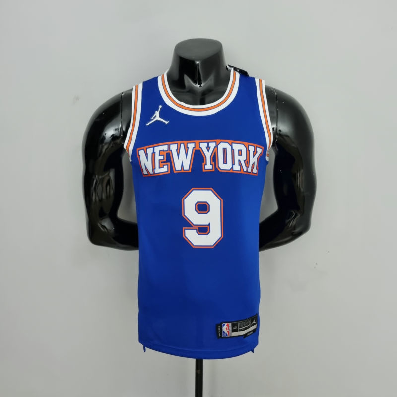 75th Anniversary Barrett#9 New York Knicks Jordan Limited Blue NBA Jersey S-XXL