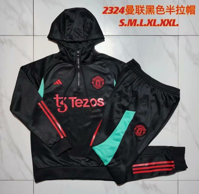 23-24 M-anchester U-nited Hoodie Long Sleeve Training Suit Yupoo