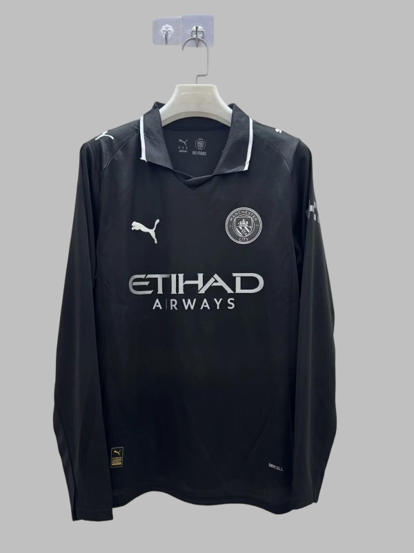 25-26 Manchester City Away Long Sleeve Cheap Soccer Jerseys Yupoo