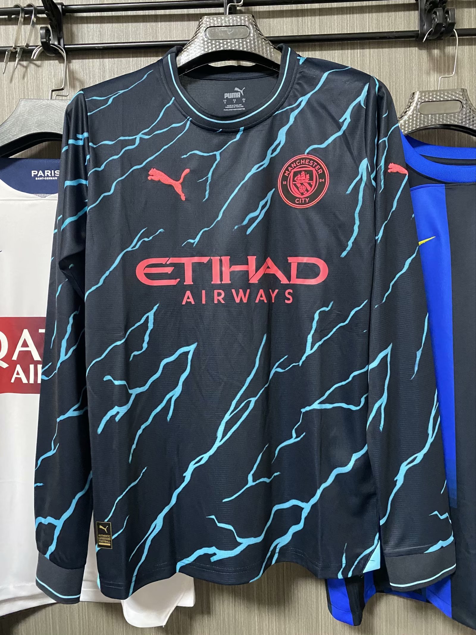 23-24 Manchester City Third Long Sleeve Soccer Jerseys Yupoo