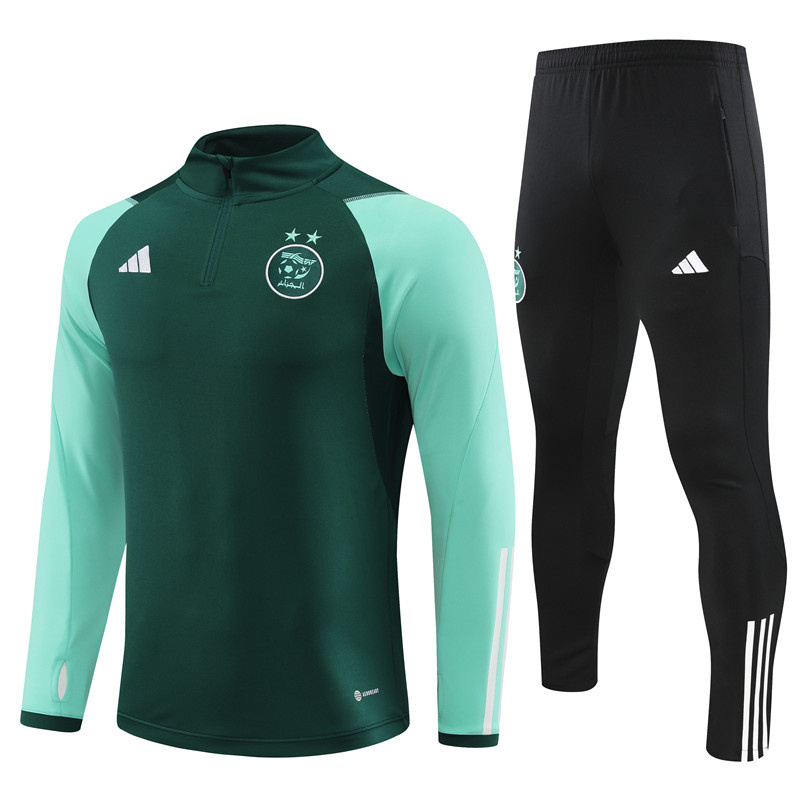 23-24 Algeria Green Long Sleeve Training Suit Yupoo