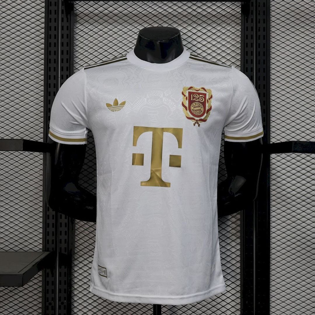 Bayern Munich 2024/25 125 Anniversary White Jersey Player Version