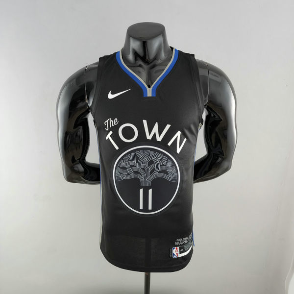 2020 THOMPSON #11 Warriors City Edition Black Grey NBA Jersey S-XXL