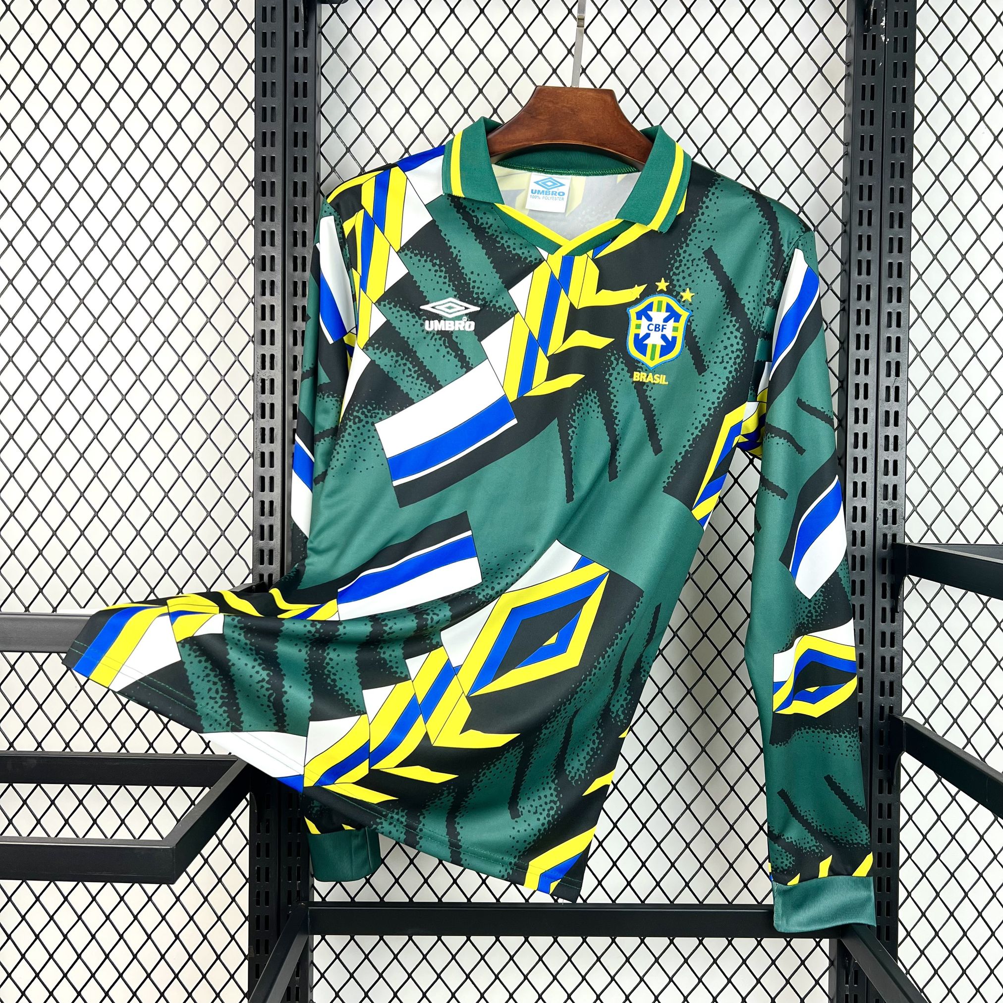 Retro Brazil 1994 Goalkeeper Long Sleeve Jersey
