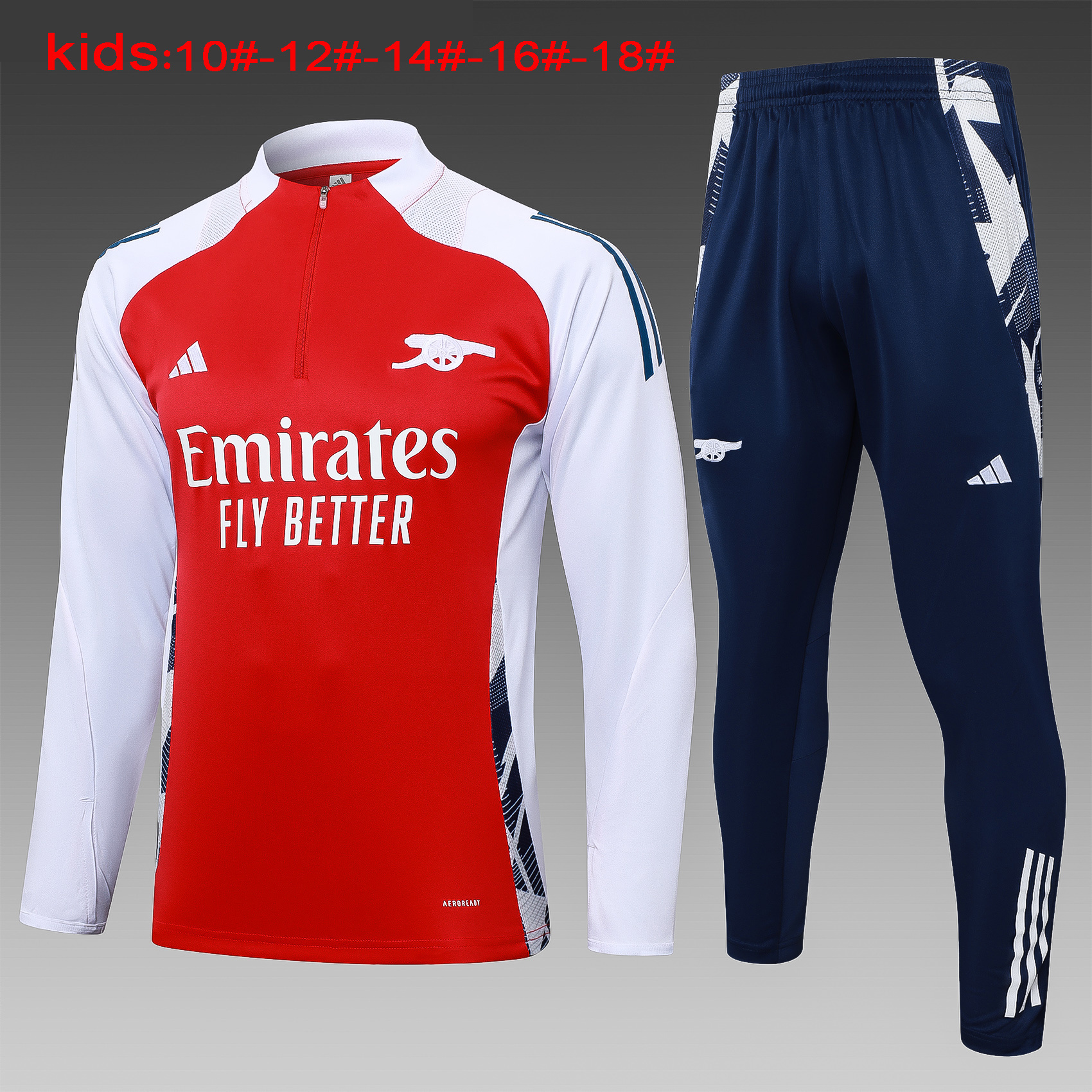 24-25 Arsenal Kids Long Sleeve Training Suit Yupoo