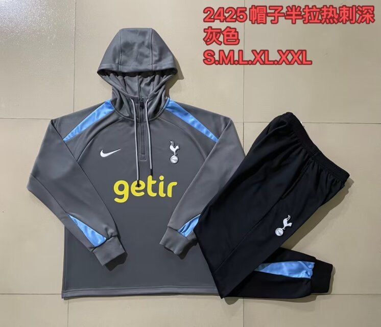 24-25 Tottenham Hoodie Long Sleeve Training Suit Yupoo