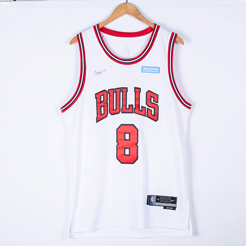 2022 Bulls #8 75th Anniversary Embroidery