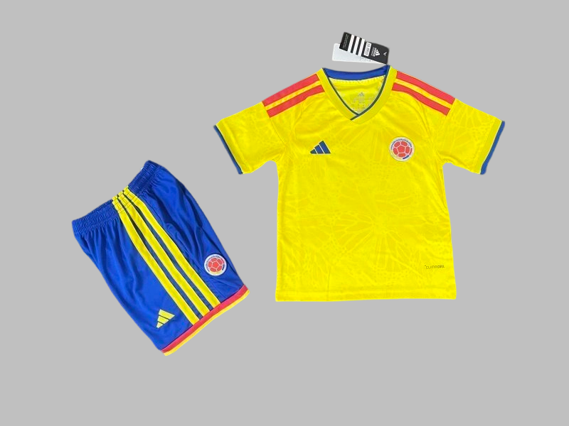 26-27 Colombia Home Kids Cheap Soccer Jerseys Yupoo