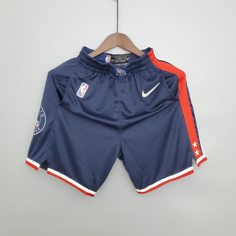 2022 season Nets City Edition Royal Blue NBA Shorts S-XXL