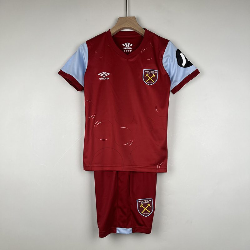 23-24 West Ham Home Kids Soccer Jerseys Yupoo