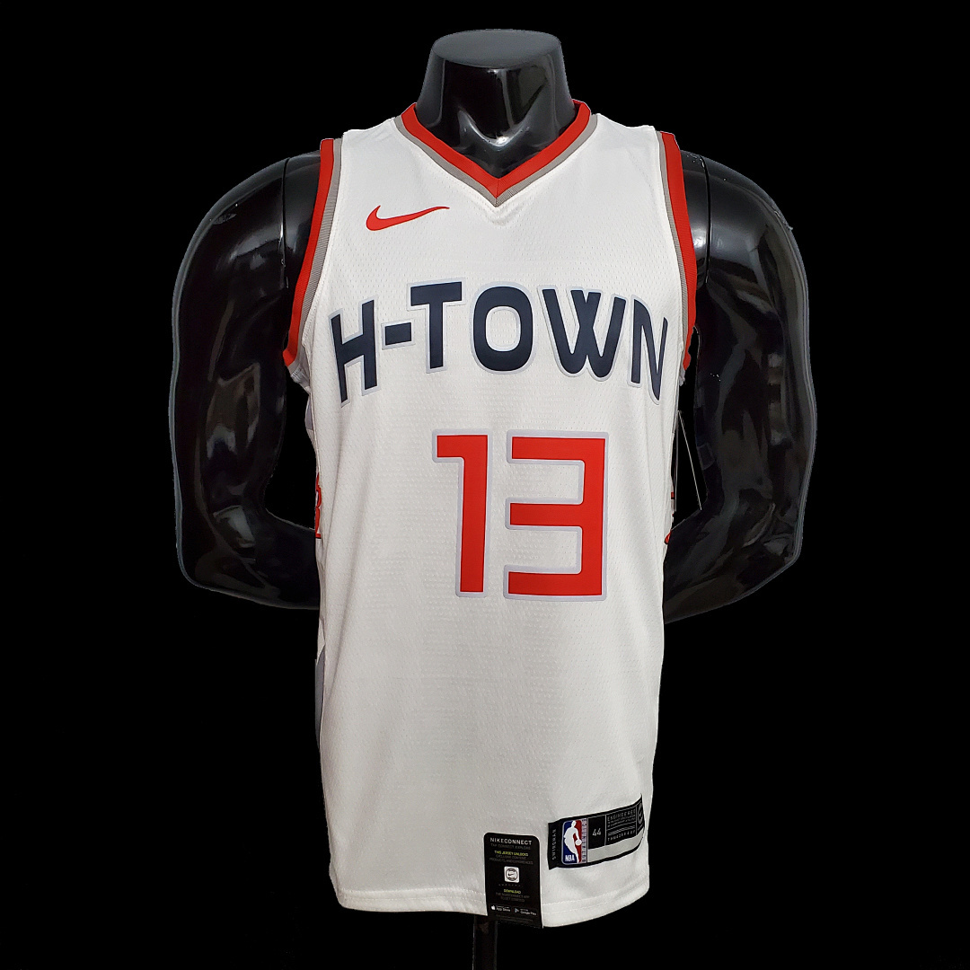 HARDEN#13 Rockets City Edition White NBA jersey Size:XS-XXL Nike connect recognition