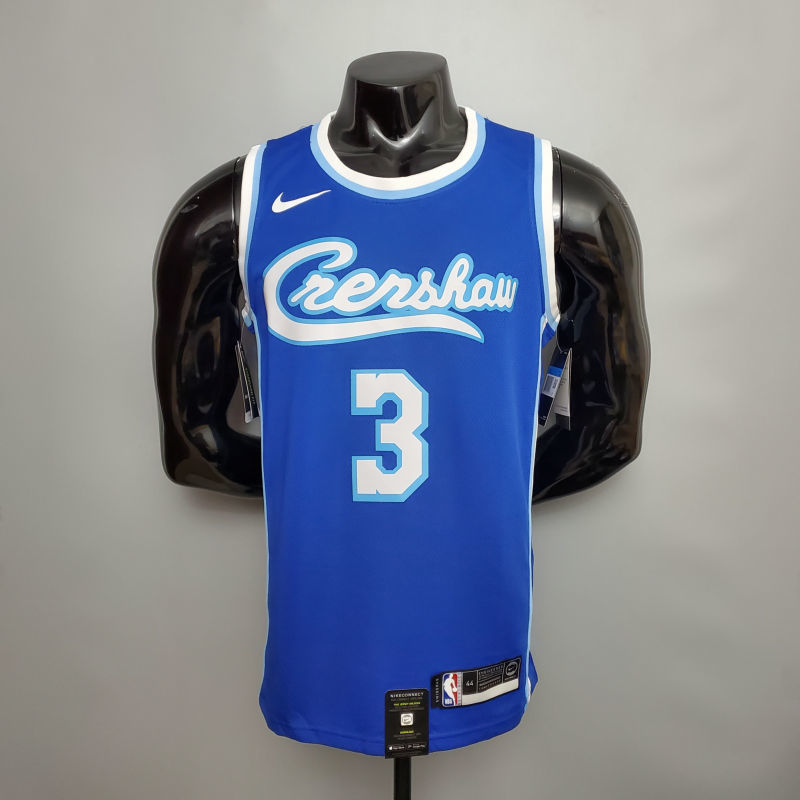 new  DAVIS#3 Lakers blue  NBA jersey Size XS-XXL