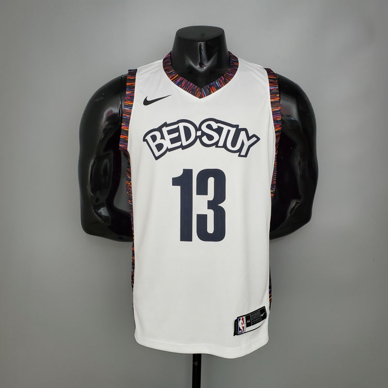 Harden #13 Brooklyn Nets City version white NBA jersey Size S-XXL