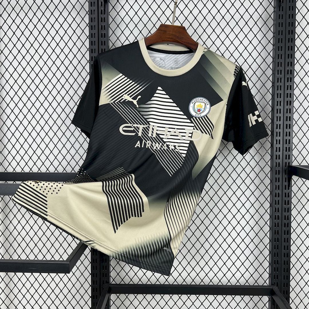 Manchester City 2025/26 Black and yellow concept version Jersey S-XXL