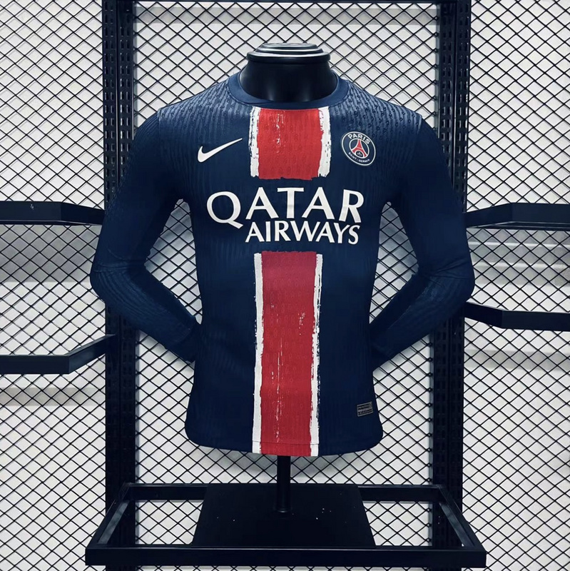 24-25 Paris Home Player Long Sleeve Soccer Jerseys Yupoo