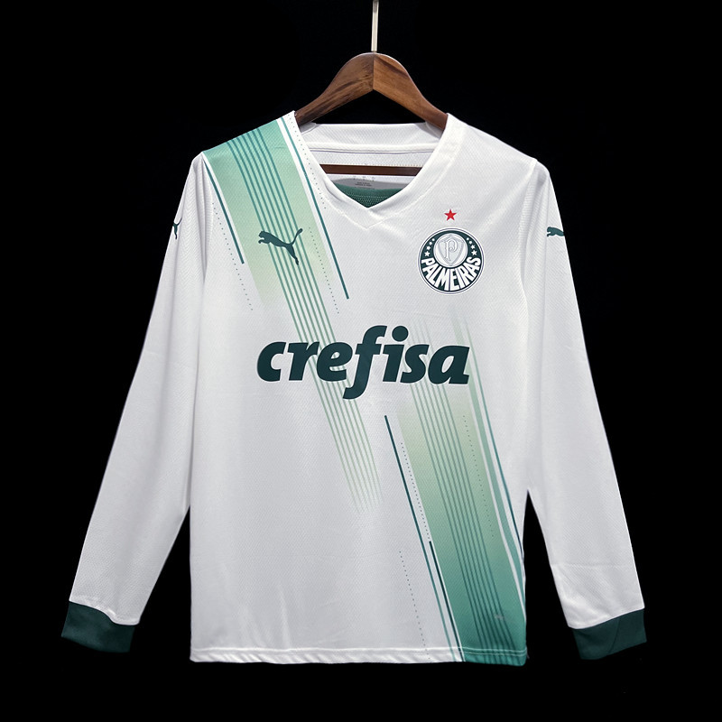 23-24 Palmeiras Away Long Sleeves Soccer Jerseys Yupoo