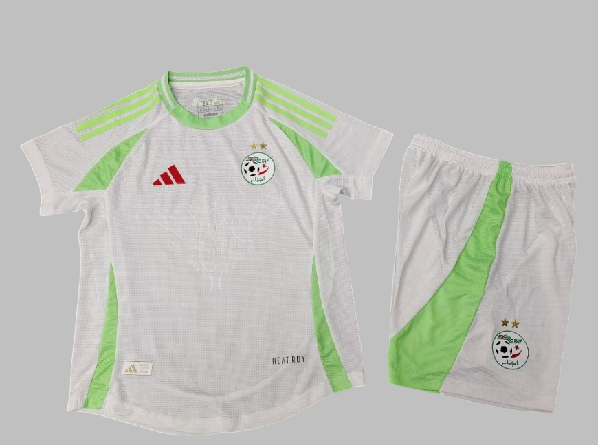 Algeria 24-25 home Kids Soccer Jersey kit Top + pants