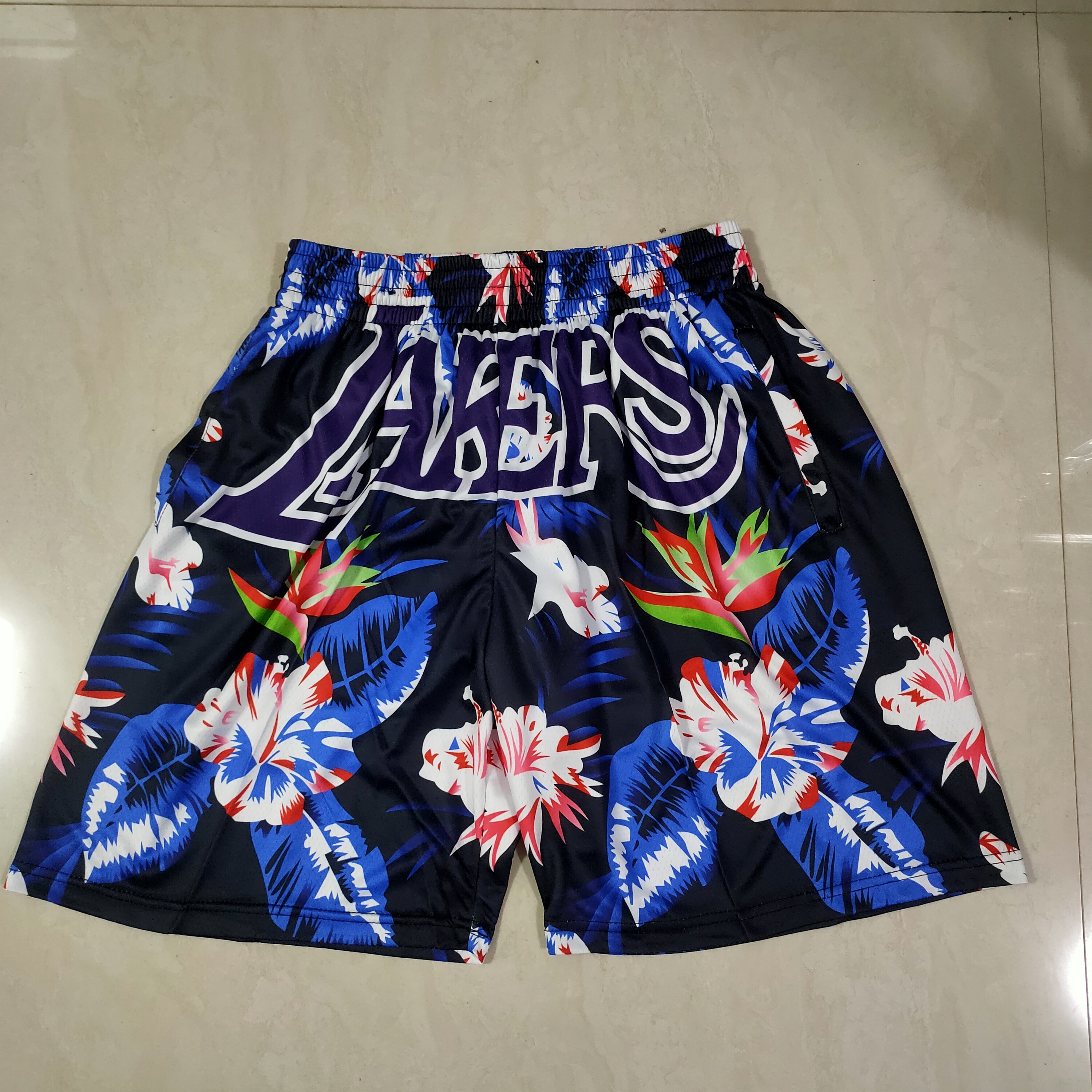 Lakers Pocket Shorts Embroidery
