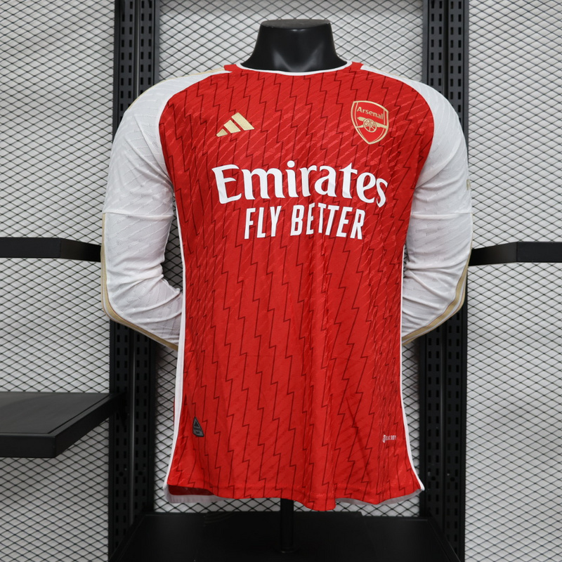 23-24 Arsenal Home Player Version Long Sleeve Soccer Jerseys Yupoo