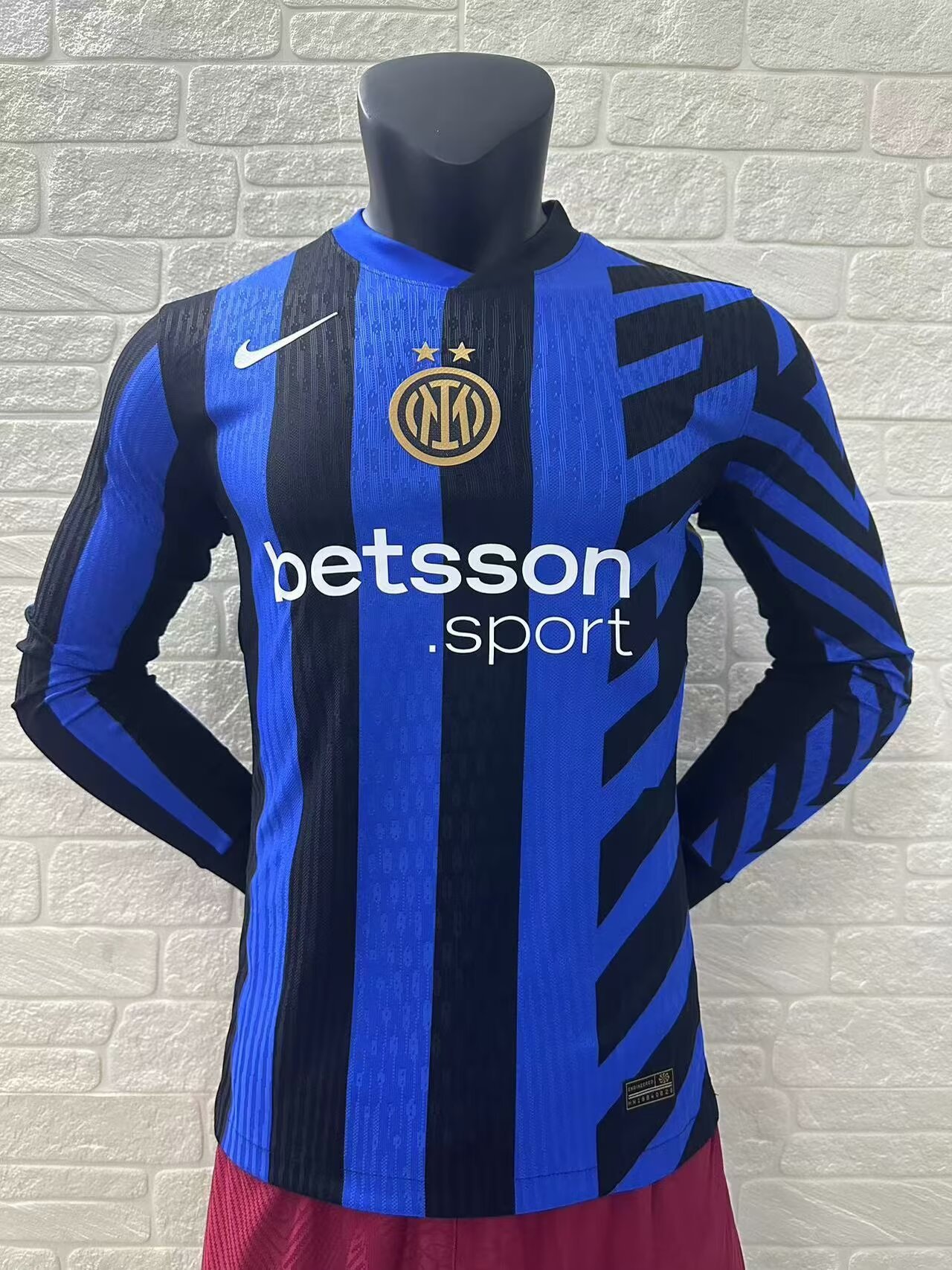 24-25 Inter Milan Home Player Version Long Sleeve Soccer Jerseys Yupoo