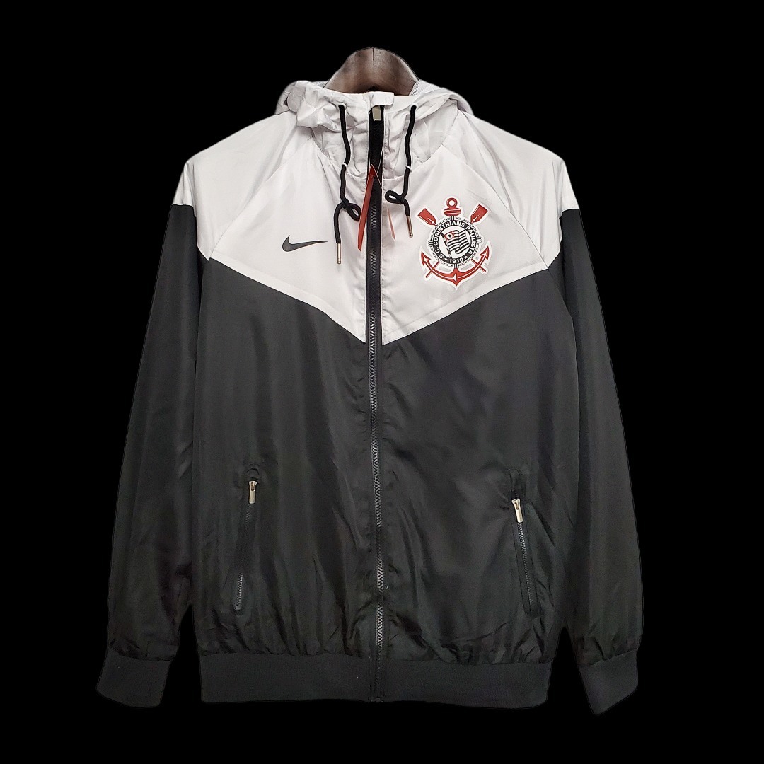 Windbreaker Corinthians Black & White S-XXL