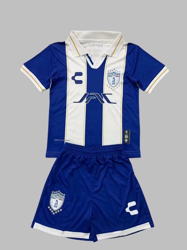 25-26 Pachuca Home Kids Cheap Soccer Jerseys Yupoo