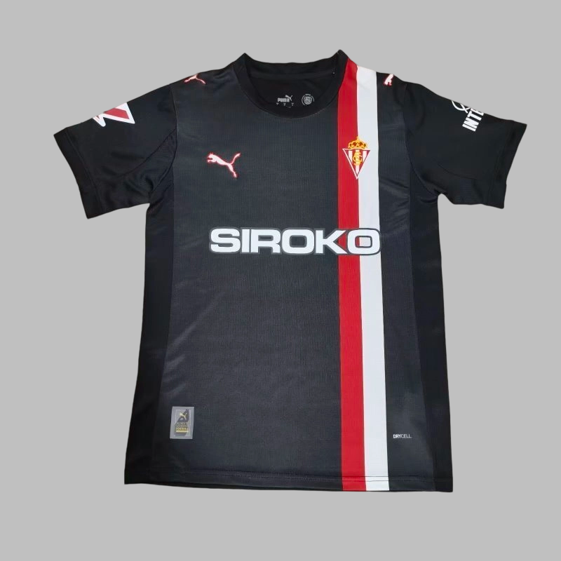 25-26 Sporting de Gijón Away Soccer Jersery Yupo