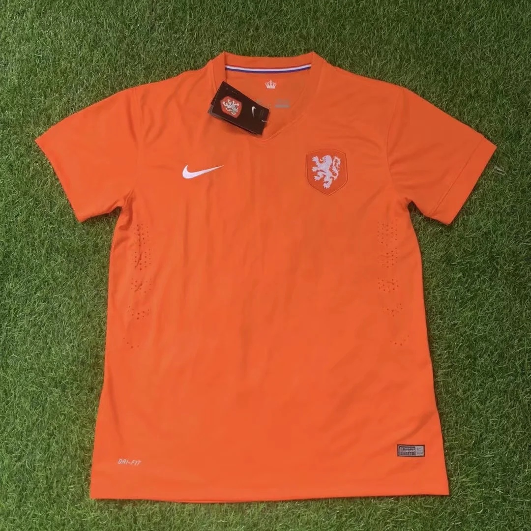 2014 Netherlands Home Retro Soccer Jerseys Yupoo