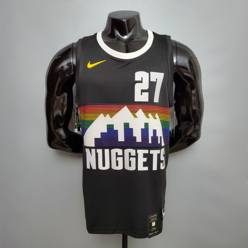 MURRAY#27 Nuggets City Edition Black jersey Size  XS-XXL Nike connect recognition