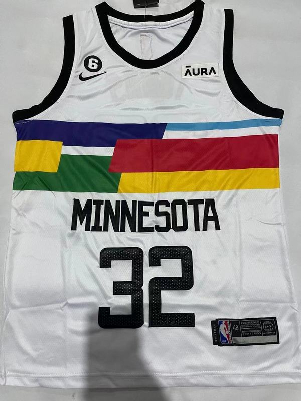 2023 Timberwolves #32 Embroidery