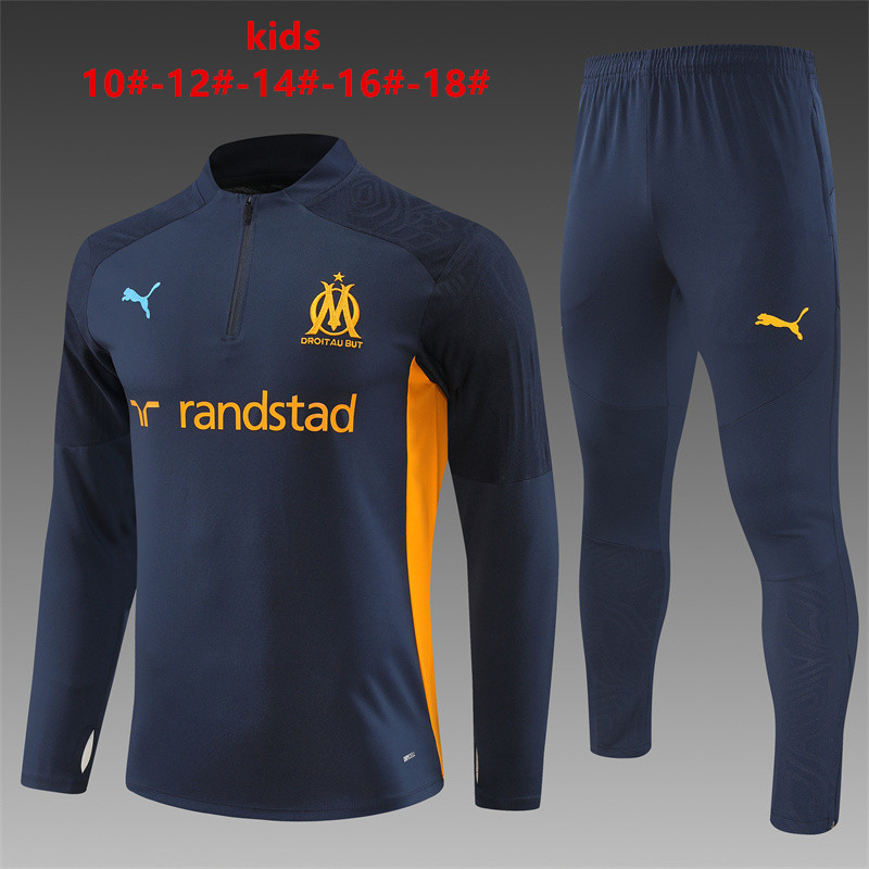 24-25 Marseille Kids Long Sleeve Training Suit Yupoo
