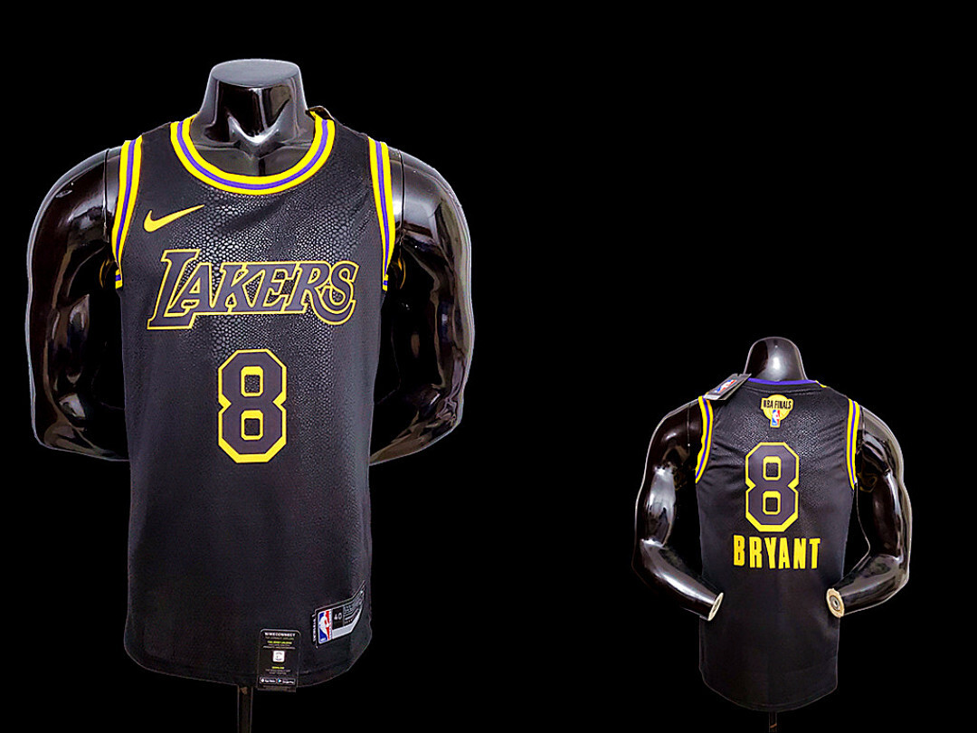 New Bryant #8 Lakers black NBA jersey SizeXS-XXL Nike connect recognition